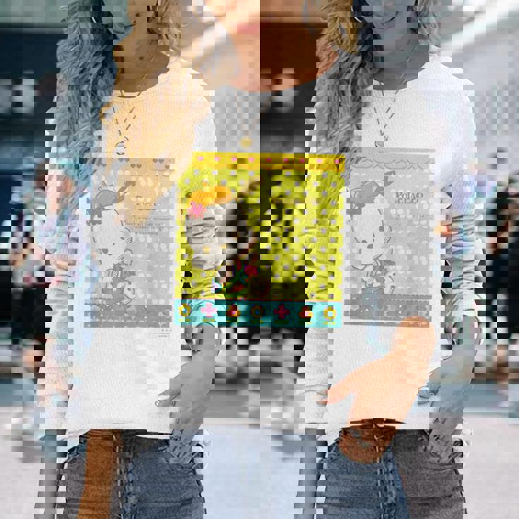 ポチャッコ Thank You 【バレンタインギフトにおすすめ！】 長袖Tシャツ 彼女への贈り物