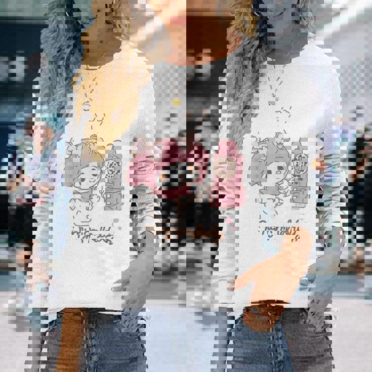 マイメロディ でんわ ライトカラー 長袖Tシャツ 彼女への贈り物