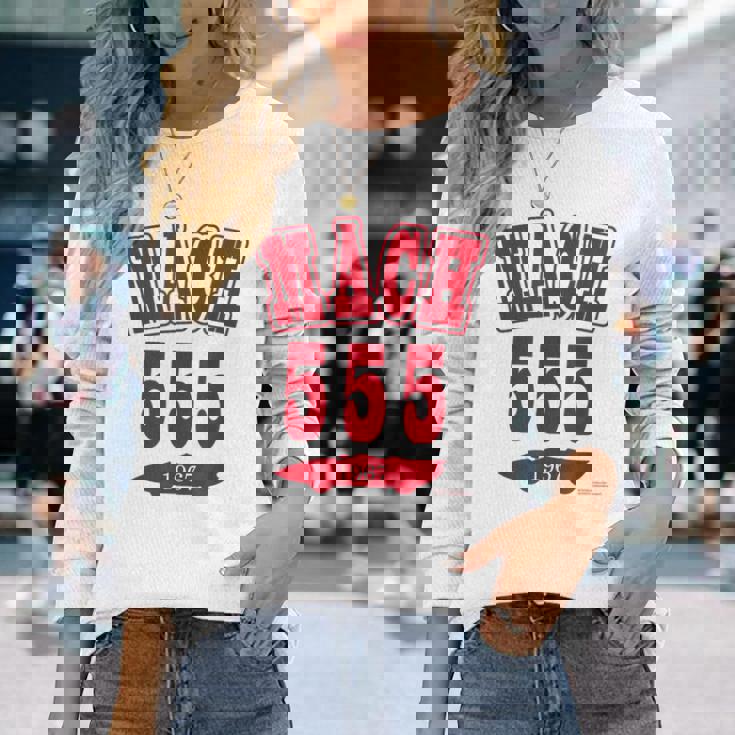 マッハgogogo カレッジデザイン 長袖Tシャツ 彼女への贈り物