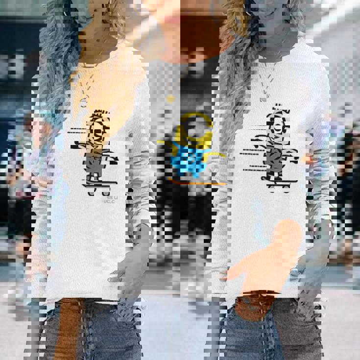 ミニオン Minionkateboard Carl 長袖Tシャツ 彼女への贈り物