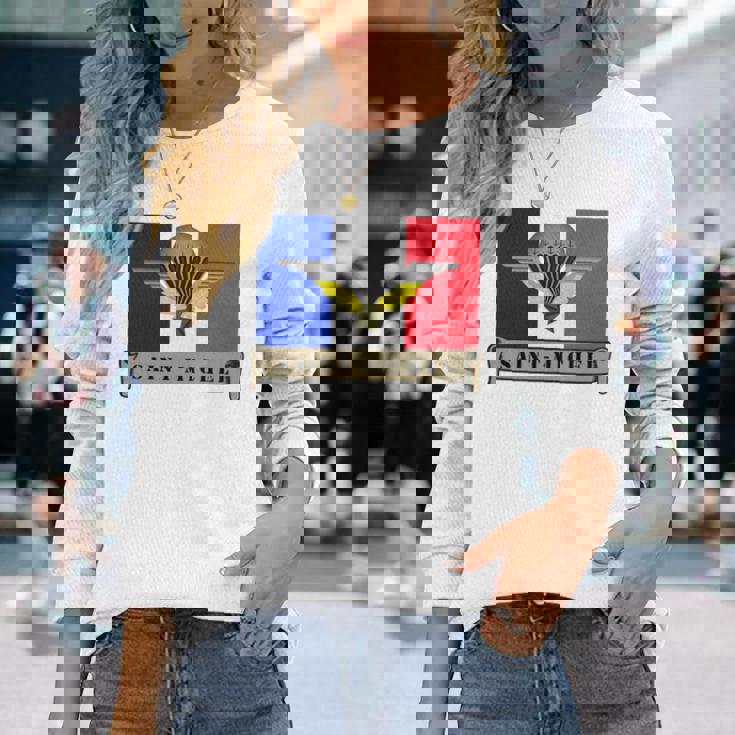 ミリタリー サンミッシェル 守護空挺部隊 フランス軍 長袖tシャツ 長袖Tシャツ 彼女への贈り物