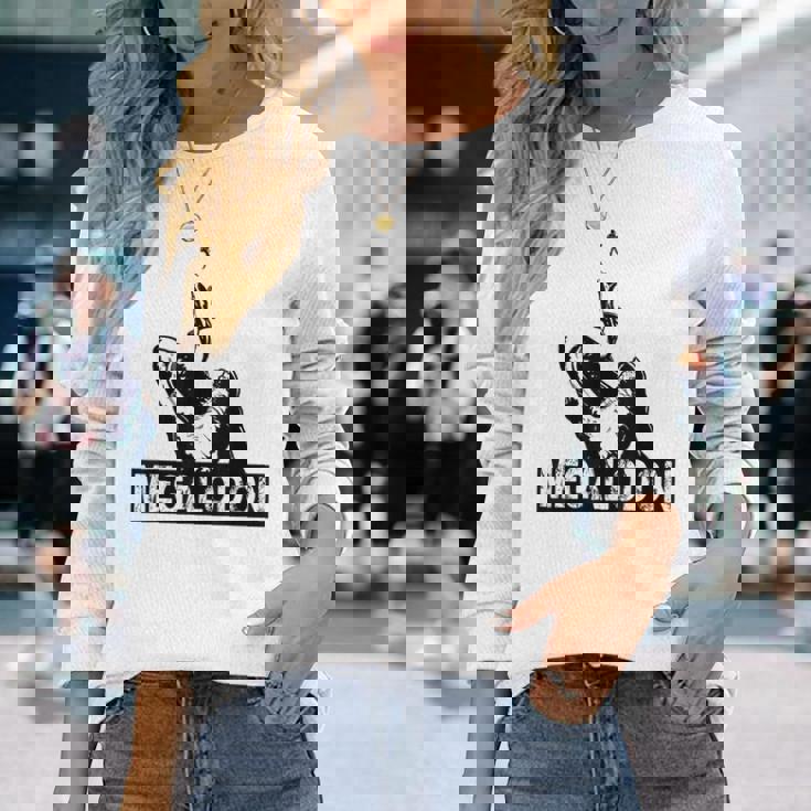 メガロドン ホオジロザメ ジャイアントシャーク サメの恋人 ダイバー 長袖Tシャツ 彼女への贈り物