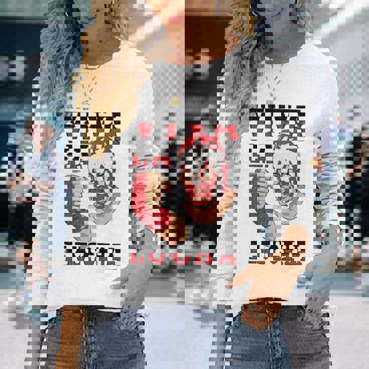 メキシコプロレス レスラー ルチャリブレ マスク メキシコ ファイター 長袖tシャツ 長袖Tシャツ 彼女への贈り物