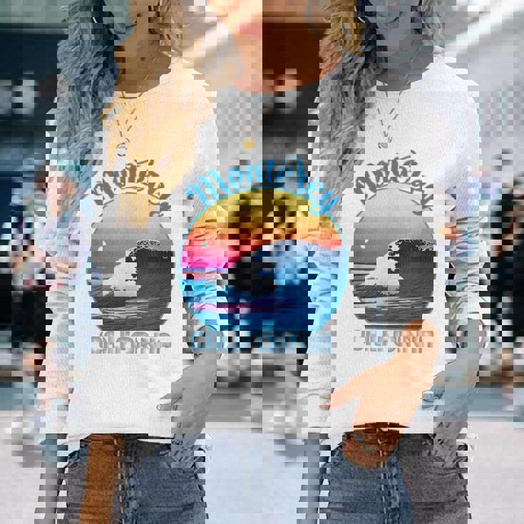 モントレーのお土産衣装 レトロ モントレー 長袖Tシャツ 彼女への贈り物