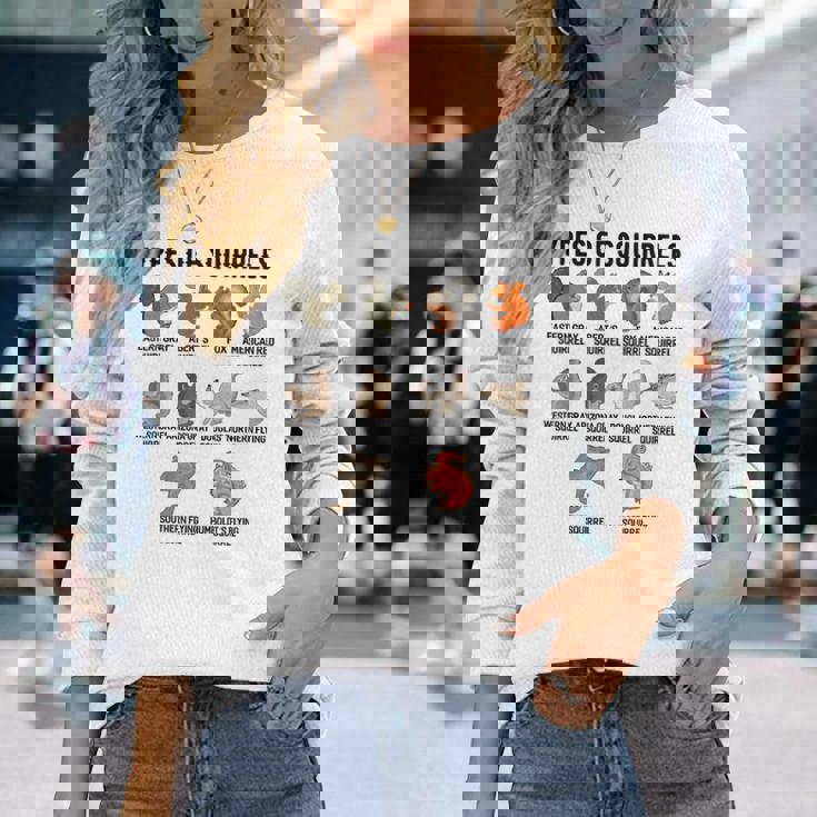 リスシャツの種類 おもしろリスシャツ リス 長袖Tシャツ 彼女への贈り物