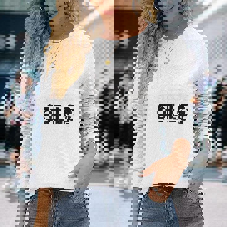 レトロ Justtop Oilave The Earth Meme 長袖Tシャツ 彼女への贈り物