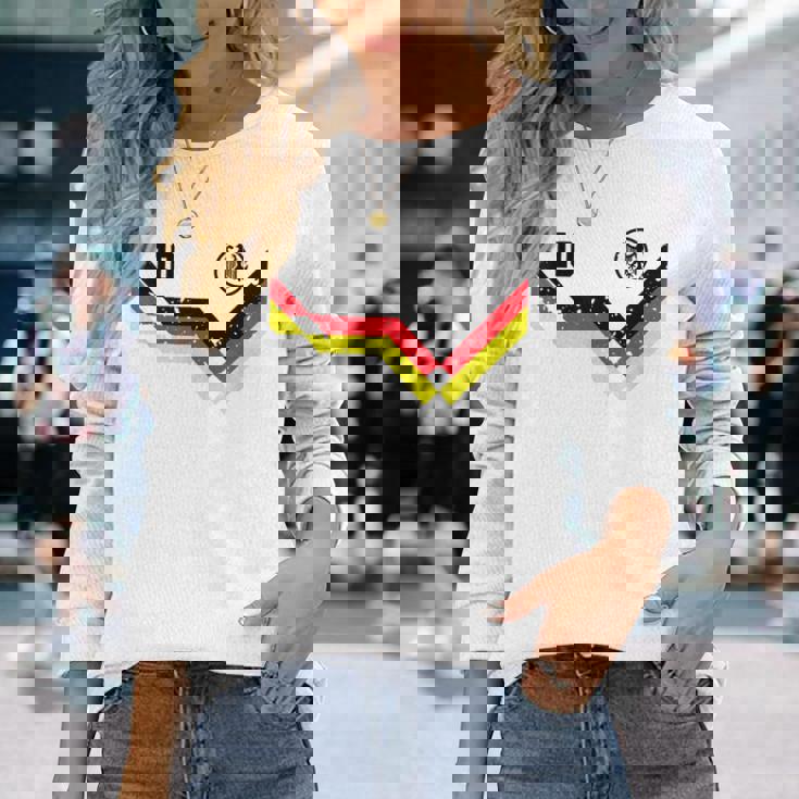 レトロなドイツシャツサッカージャージードイツ 長袖Tシャツ 彼女への贈り物