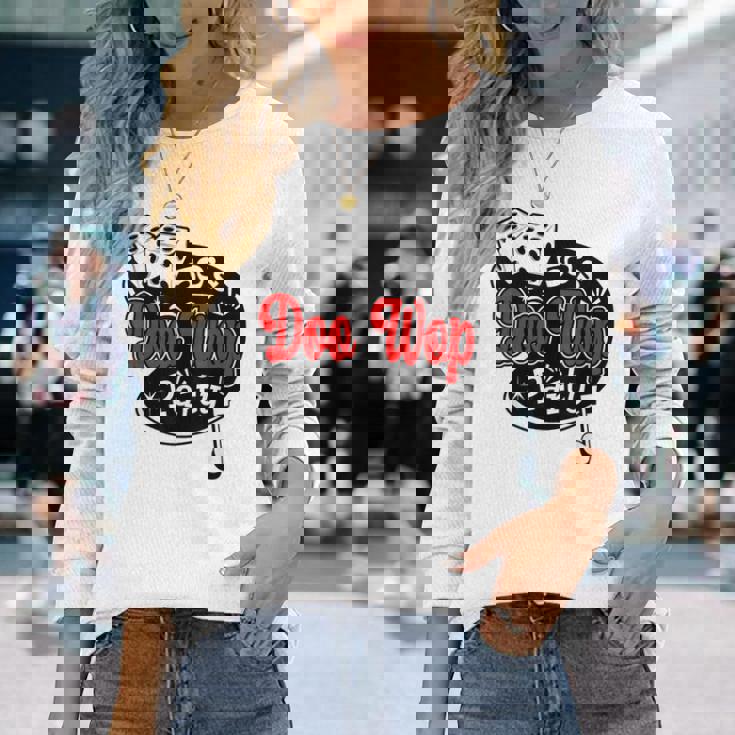 ロカビリー Doo Wop ヴィンテージ 50年代 音楽 レトロ ロックンロール 長袖Tシャツ 彼女への贈り物