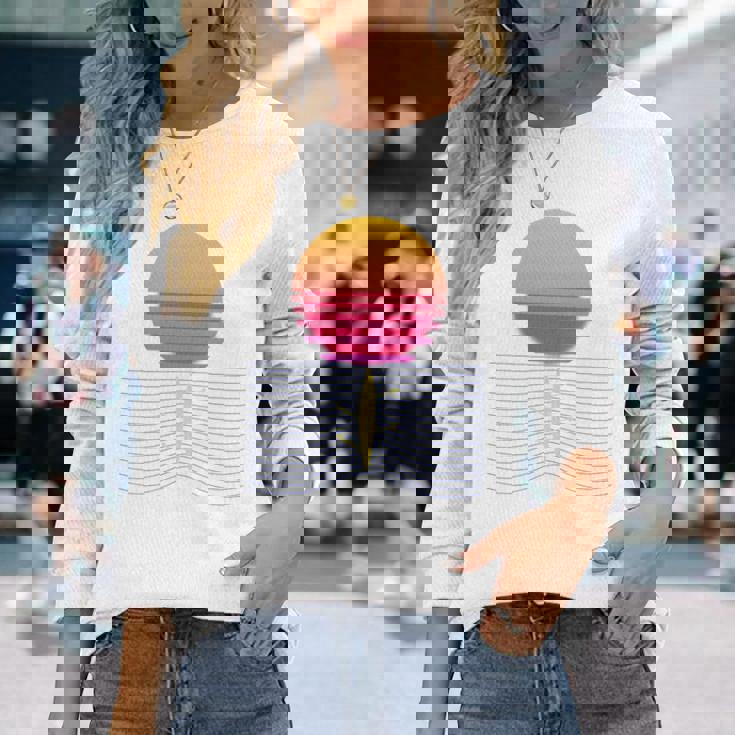 ローイング レトロ サンセット I チーム ローイング ボート ローイング スポーツ 長袖tシャツ 長袖Tシャツ 彼女への贈り物