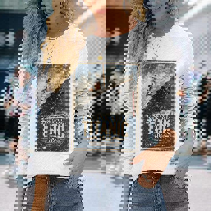 ヴィンテージ Rms タイタニック 1912 クルーズ歴史ポスター 記念品 長袖tシャツ 長袖Tシャツ 彼女への贈り物