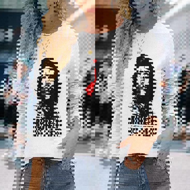 反チェ・ゲバラ・キューバ共産主義者 長袖Tシャツ 彼女への贈り物