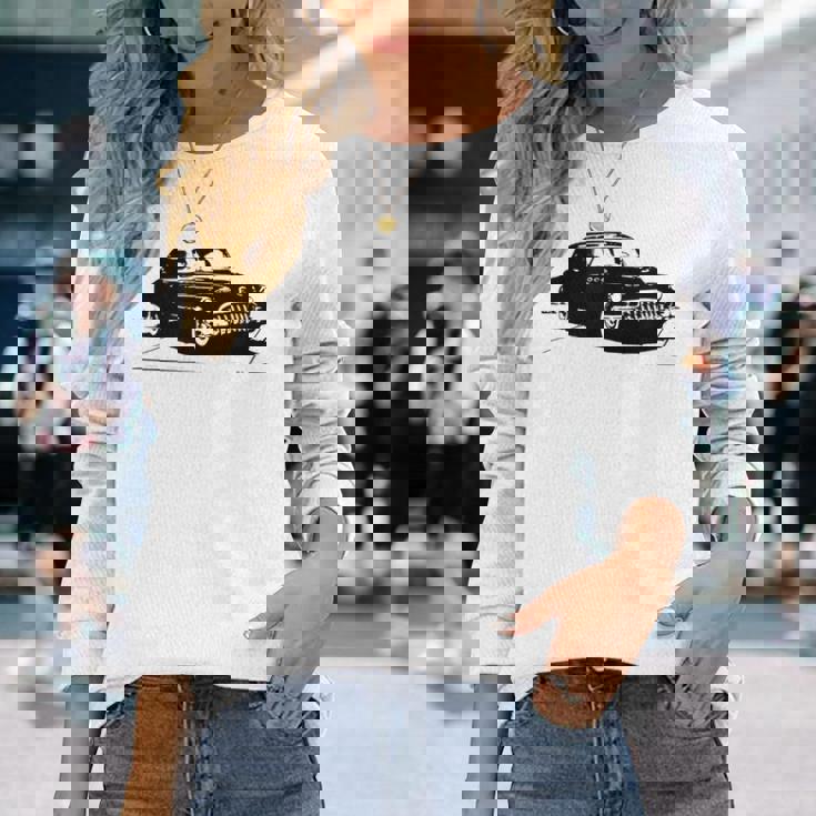 古い車 ヴィンテージ 長袖Tシャツ 彼女への贈り物