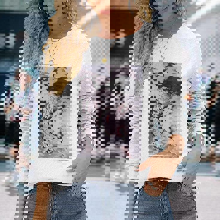 吸血鬼 アニメ ワイフ 長袖tシャツ 長袖Tシャツ 彼女への贈り物