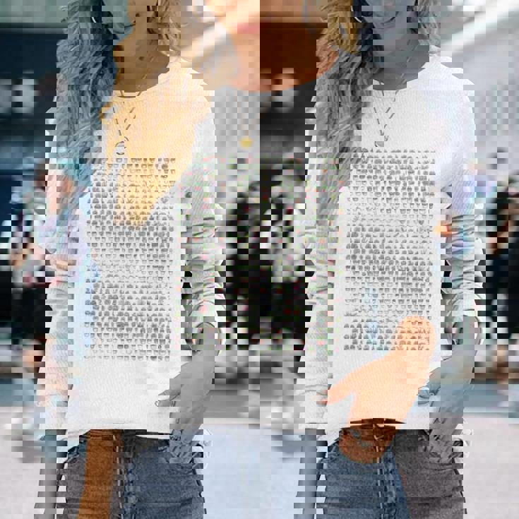 小さなかわいい多肉植物 長袖Tシャツ 彼女への贈り物