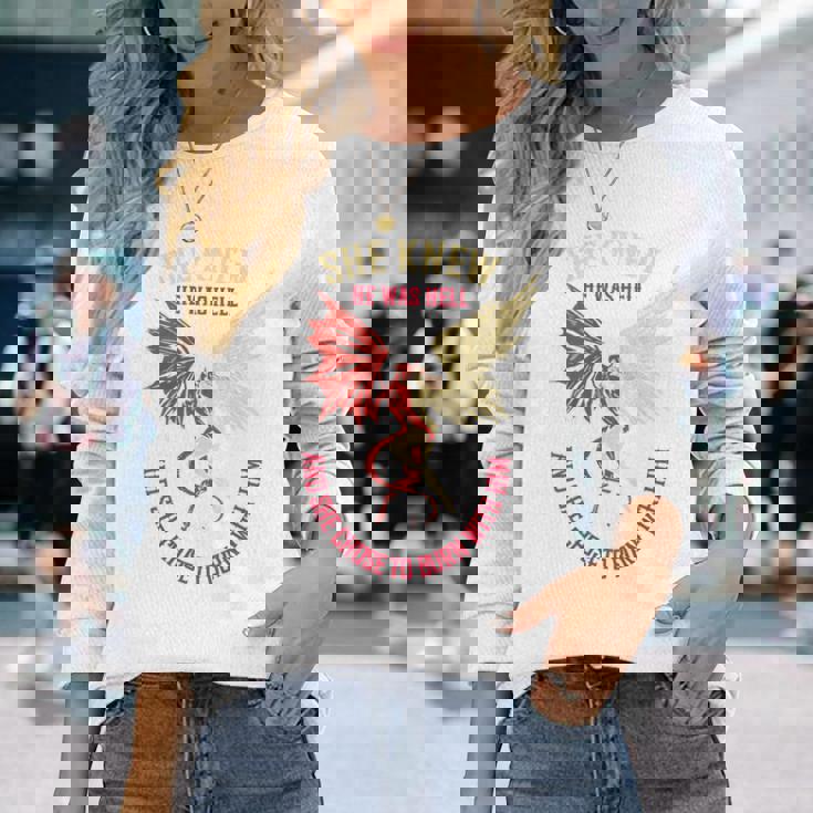 悪魔と天使のパートナー カップルコスチューム バレンタインデー バックプリント 長袖Tシャツ 彼女への贈り物