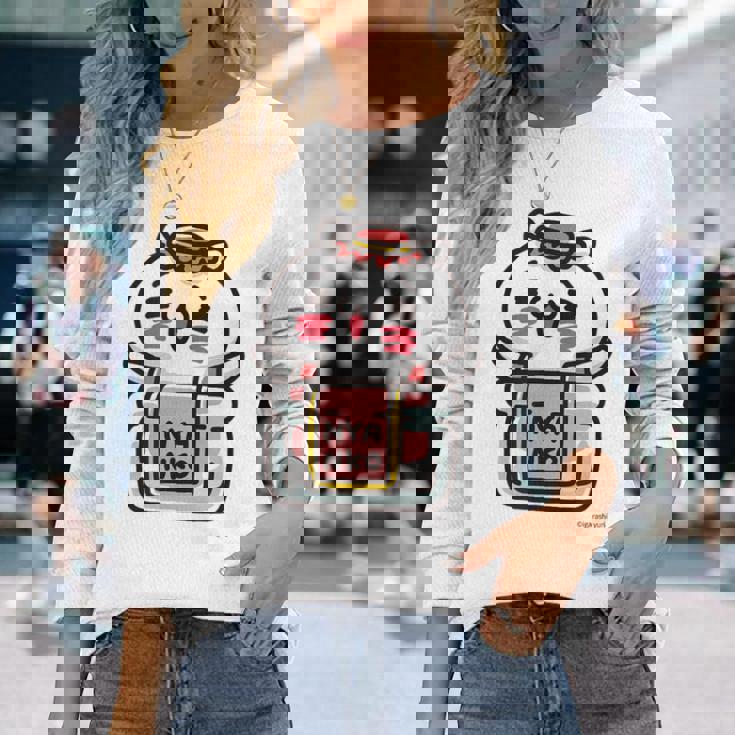 愛しすぎて大好きすぎる。ペアデザイン にゃんこジャム 長袖Tシャツ 彼女への贈り物