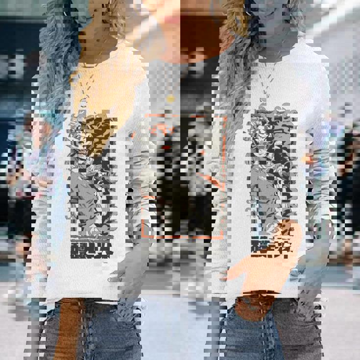 日本のアニメ漫画とカワイイ美学 長袖tシャツ 長袖Tシャツ 彼女への贈り物