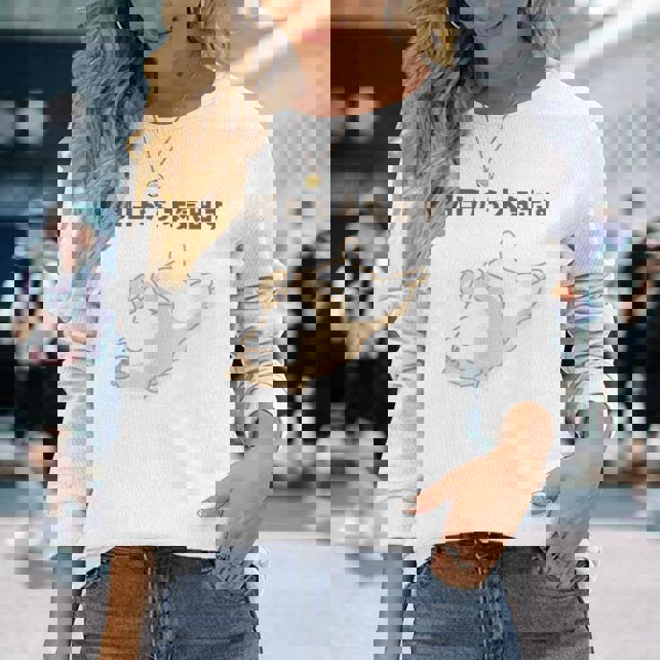 明日から本気出す 犬 柴犬 犬好き かわいい おもしろ 面白い 長袖Tシャツ 彼女への贈り物