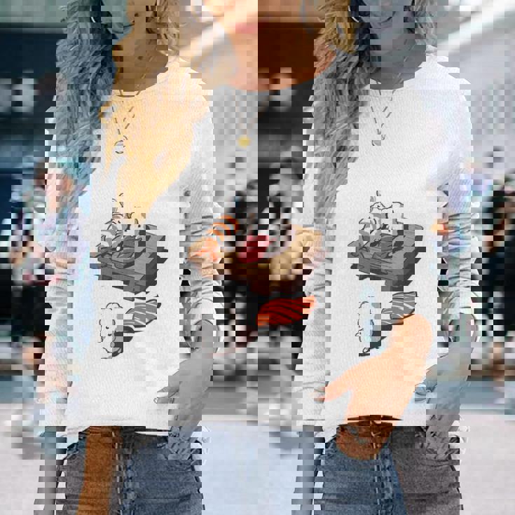 時すでにおすし ネタ ことわざ 言い間違いことわざ ジョーク ギャグ ダジャレ ツッコミ 寿司 長袖tシャツ 長袖Tシャツ 彼女への贈り物