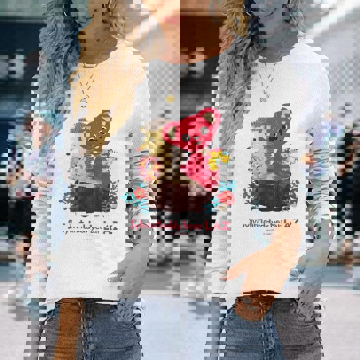 森のぬいぐるみラズ ラズとチッチ 長袖Tシャツ 彼女への贈り物