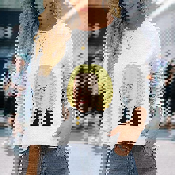 楽しい音楽コンダクターシャツ クールバッハ クラシカル音楽作曲家 長袖Tシャツ 彼女への贈り物