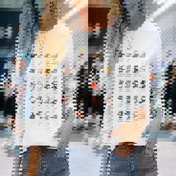 深海魚図鑑4 長袖Tシャツ 彼女への贈り物