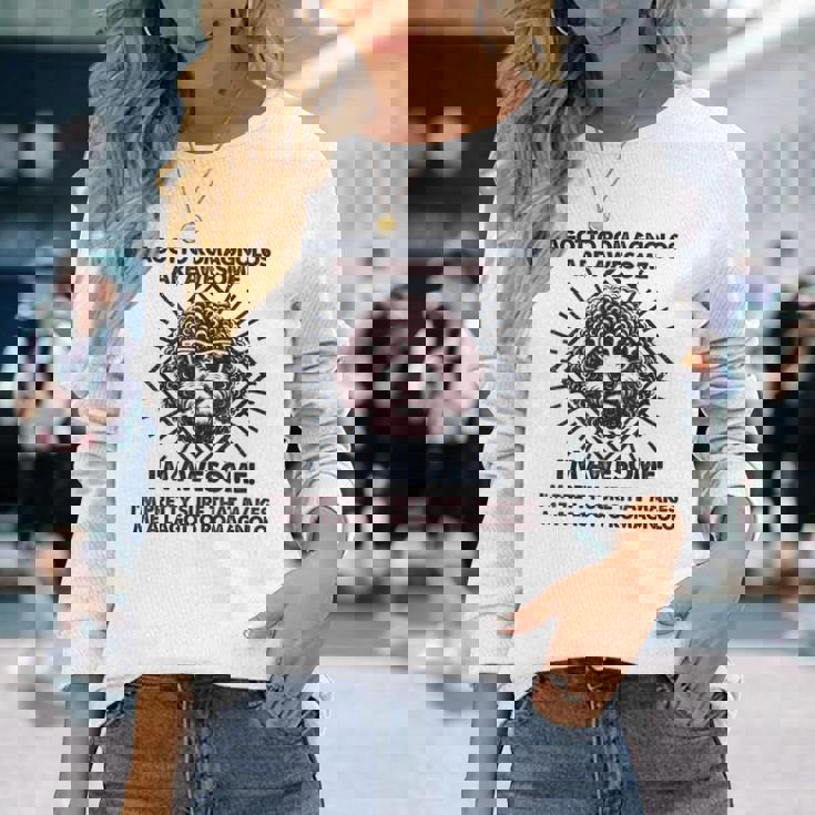 犬のお父さんはすごい-ブリード・ラゴット・ロマニョーロ・ドッグ・マム 長袖Tシャツ 彼女への贈り物