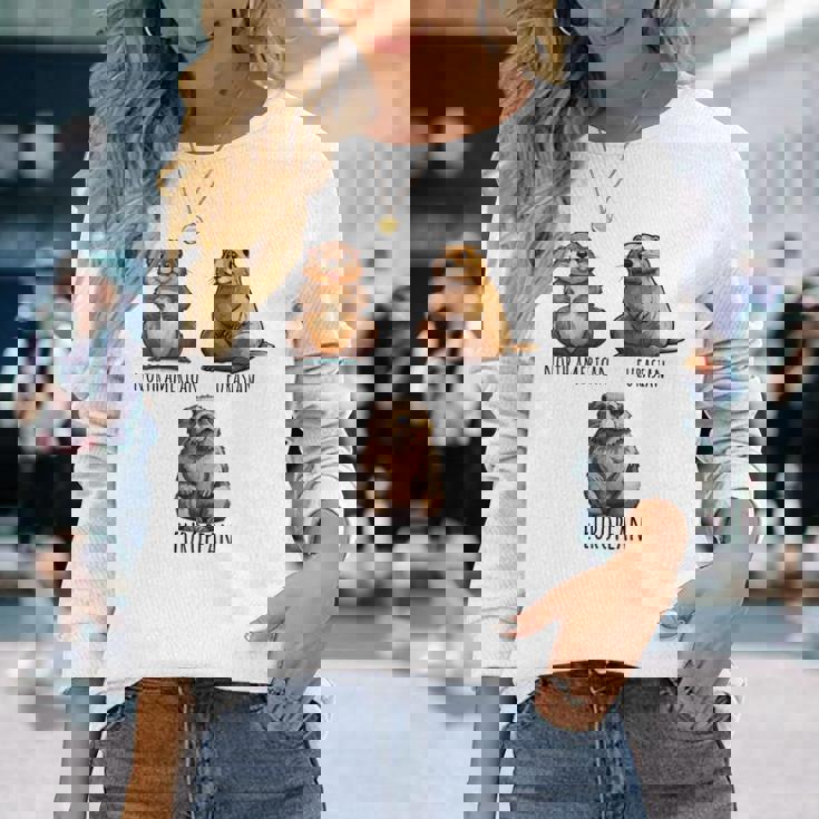 異なるタイプのビーバーズ品種コレクション、かわいいビーバーが大好き。 長袖tシャツ 長袖Tシャツ 彼女への贈り物