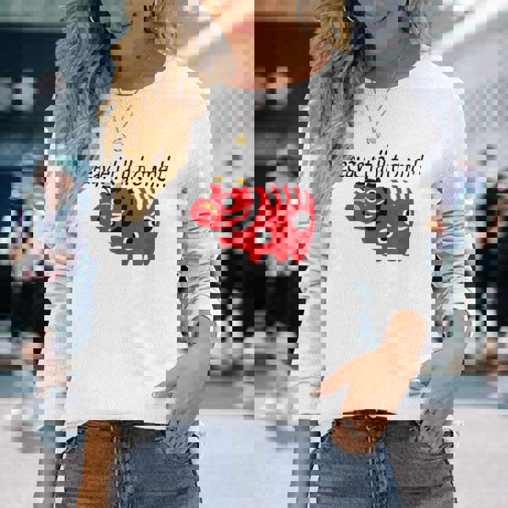 私に任せなさいっ！！ 赤べこ 疫病退散 お守り 郷土玩具 福島県 メンズ レディース キッズ 長袖Tシャツ 彼女への贈り物