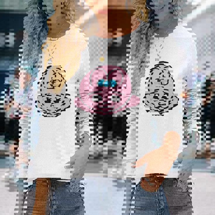 立ち往生オパンチュウサギ 長袖Tシャツ 彼女への贈り物