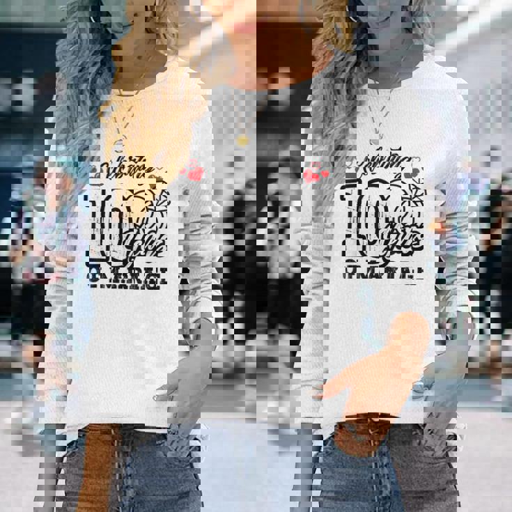 結婚10周年記念マッチング・ギフト 長袖Tシャツ 彼女への贈り物