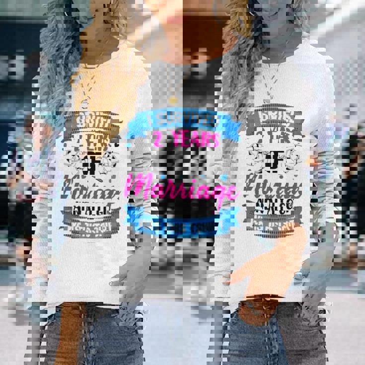 結婚2年 結婚2周年 長袖Tシャツ 彼女への贈り物