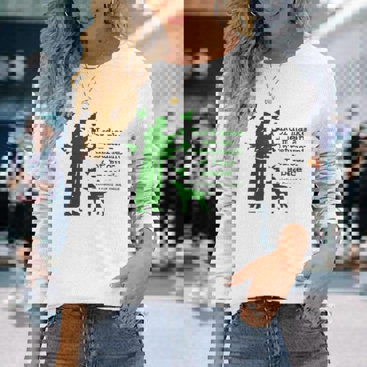 聖フランシスコ 長袖Tシャツ 彼女への贈り物