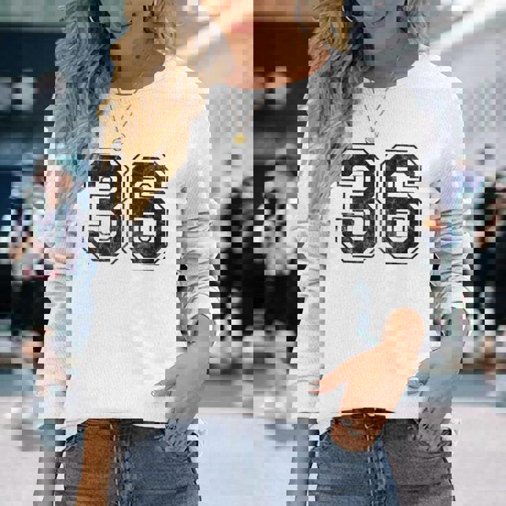 背中に36番。 長袖Tシャツ 彼女への贈り物
