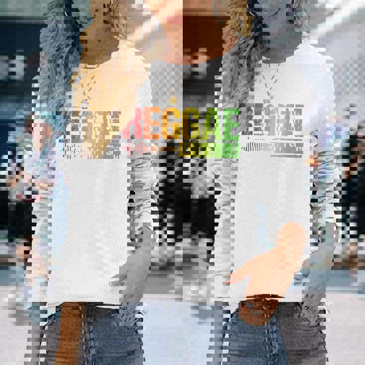 良いラスタファリ音楽の雰囲気、ラスタジャマイカ、レゲエ 長袖Tシャツ 彼女への贈り物