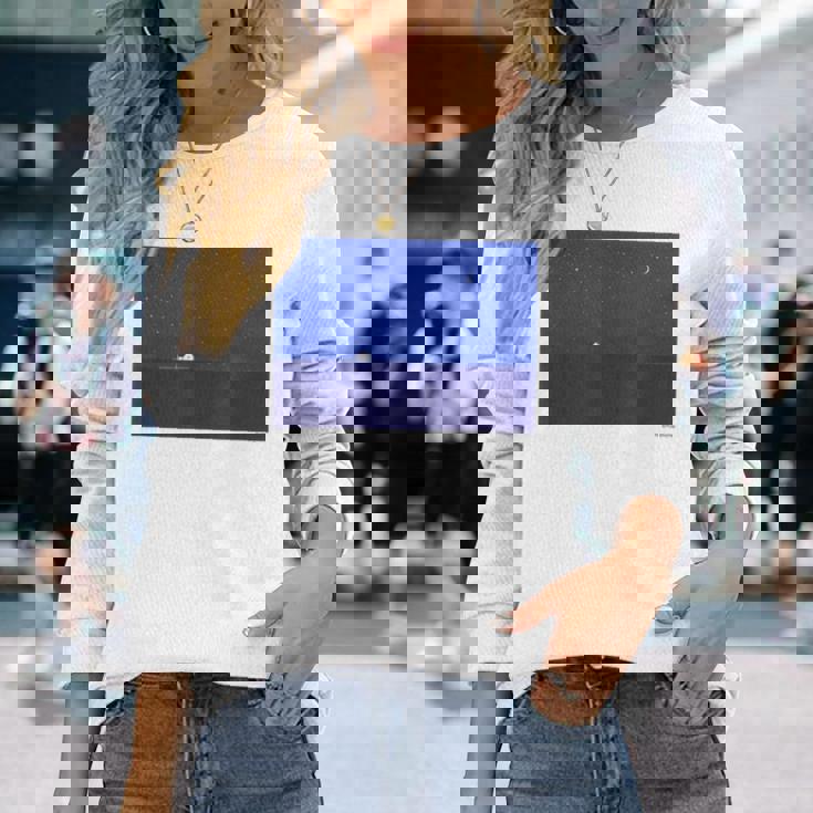 詩とメルヘン 葉祥明 真夜中 長袖Tシャツ 彼女への贈り物