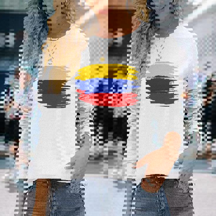 面白いコロンビアのスラングjerga Colombiana Chimba 長袖tシャツ 長袖Tシャツ 彼女への贈り物