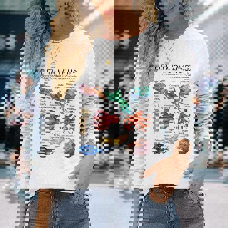 頭足類 長袖Tシャツ 彼女への贈り物