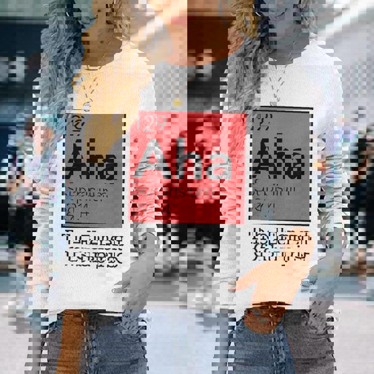 驚きの元素 周期表 129 アハ サプライズ 長袖Tシャツ 彼女への贈り物