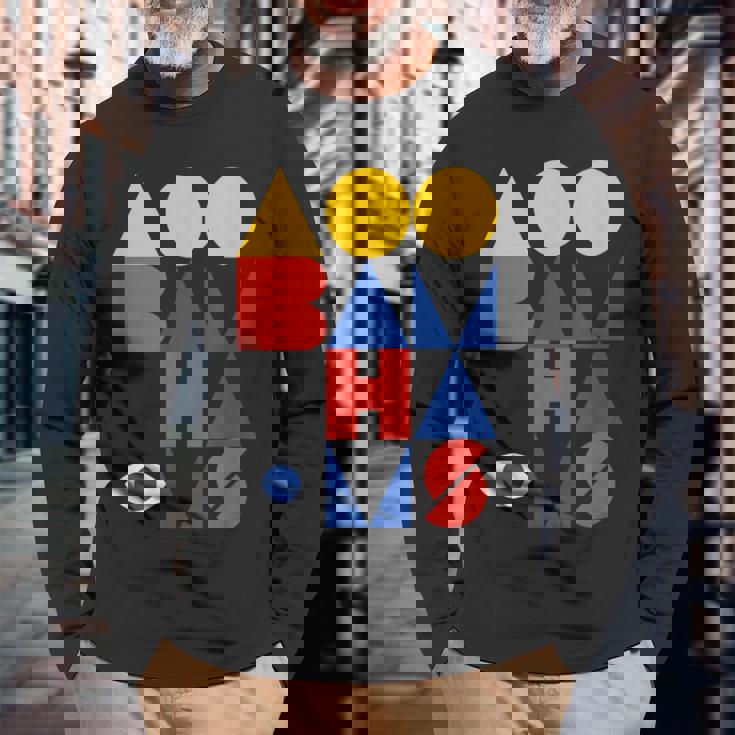 100Th Anniversary Of Bauhaus chool 1919 1933 長袖Tシャツ 高齢者への贈り物