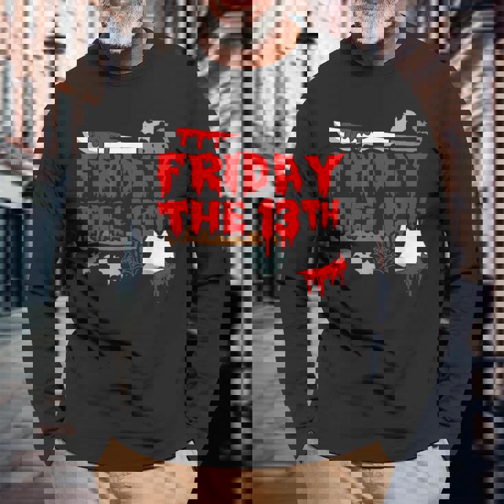 13日の金曜日 13 長袖Tシャツ 高齢者への贈り物