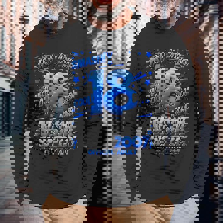 18歳の男の子向け公式成人向けギフト 18歳の誕生日 男の子向け 長袖Tシャツ 高齢者への贈り物