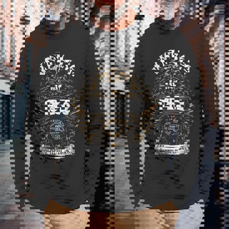 1953年5月生まれ オリジナルパーツ ヴィンテージ 5月の誕生日 長袖Tシャツ 高齢者への贈り物