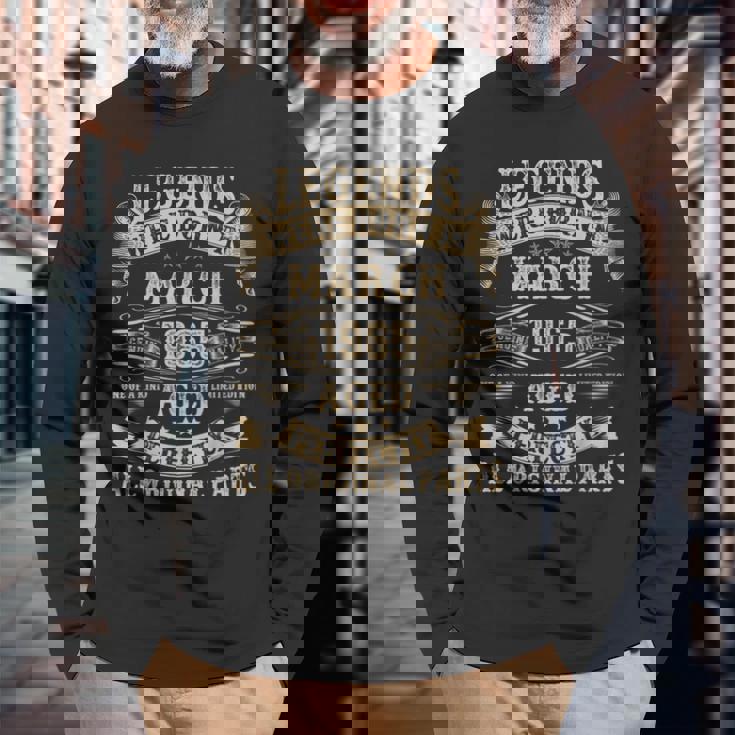 1965年3月 60歳 誕生日プレゼント 男性 60歳の誕生日 長袖Tシャツ 高齢者への贈り物