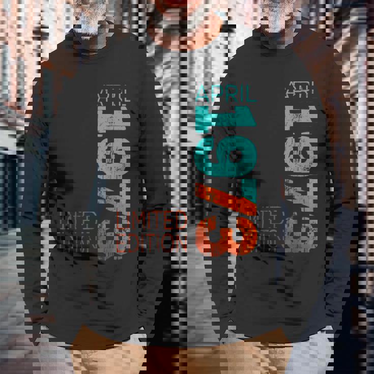 1973年4月1973年 レトロ 1973 ヴィンテージ 1973 長袖Tシャツ 高齢者への贈り物