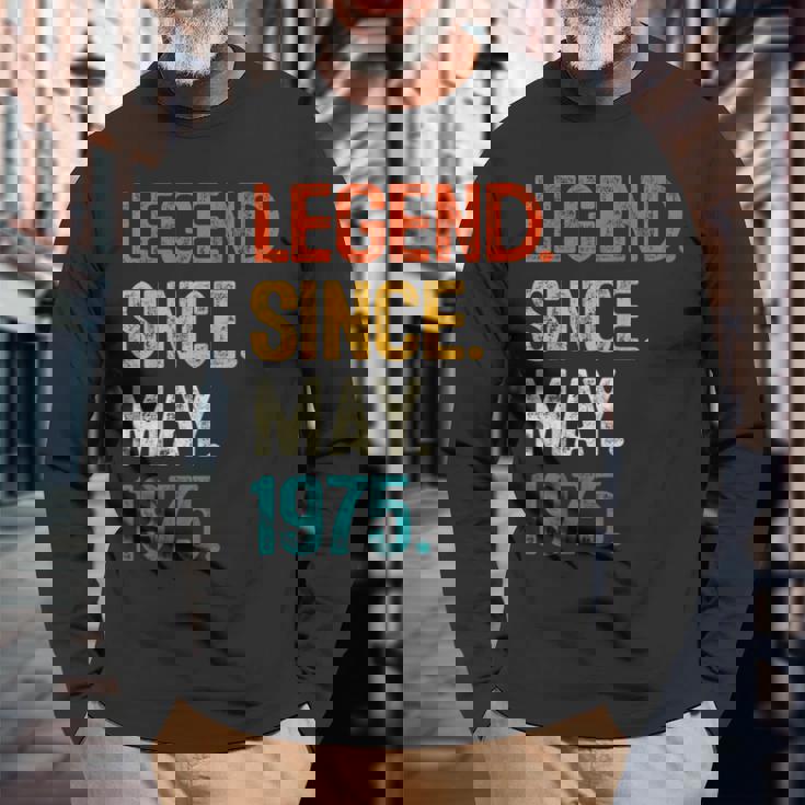 1975年5月からの伝説 50歳の誕生日プレゼント 50歳 長袖Tシャツ 高齢者への贈り物