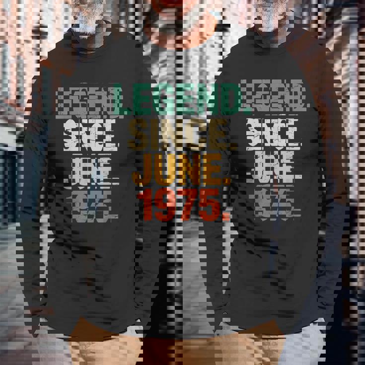 1975年6月誕生日ギフトアイデア 男女 1975年6月以来 長袖Tシャツ 高齢者への贈り物