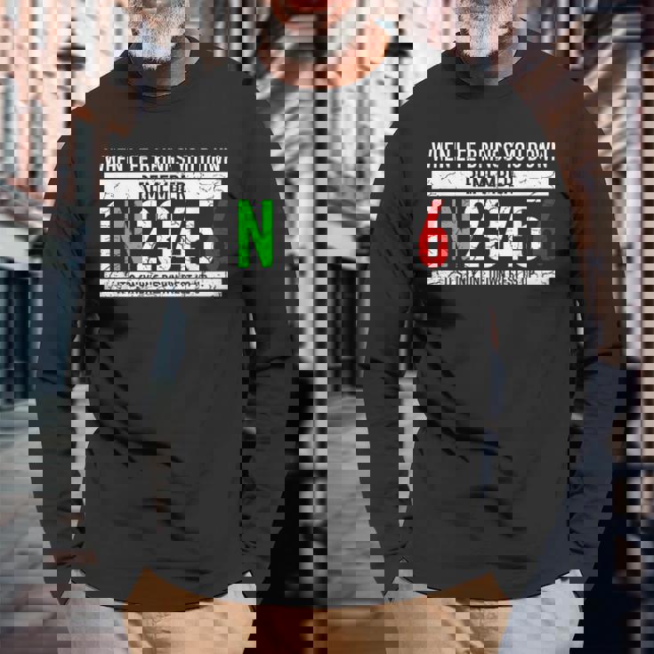 1N23456モーターサイクルギアシフトモーターサイクリスト 長袖Tシャツ 高齢者への贈り物