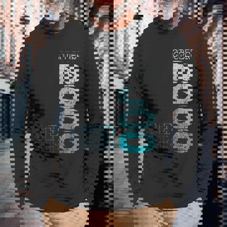 2000年10月 限定版 レトロ 2000 ヴィンテージ 2000年 長袖Tシャツ 高齢者への贈り物