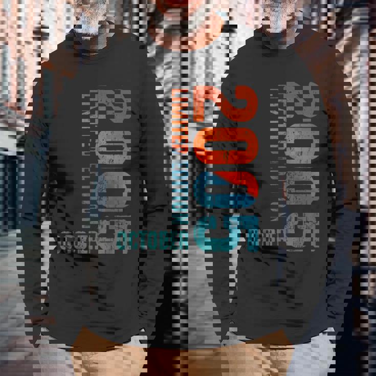 2005年以来 限定版 2005年10月 2005年 レトロ 2005 長袖Tシャツ 高齢者への贈り物